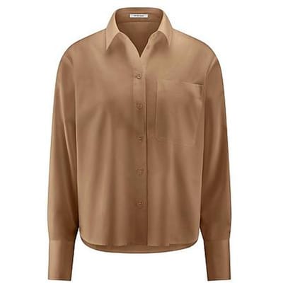 Blouse Van Peter Hahn bruin