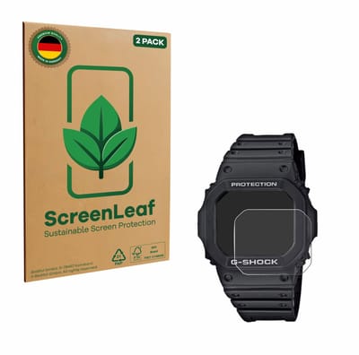 2 Stuks Screenprotector voor Casio G-Shock GW-M5610-1ER - Hoogwaardige Beschermfolie transparant