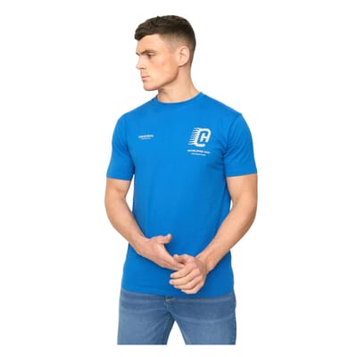 Crosshatch Heren Morville Katoenen T-Shirt (Koningsblauw)