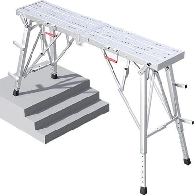 Steigerplatform - Werkplatform Ladder - Klus Klussen - In hoogte verstelbaar - 80-160 cm - Metaal
