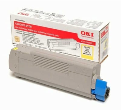 Oki Toner - yellow voor de C5550mfp / C5800 / C5900 (5k)
