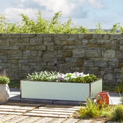 195 x 99 x 39 cm Moestuinbak Halfsize, Aluminium (geanodiseerd)