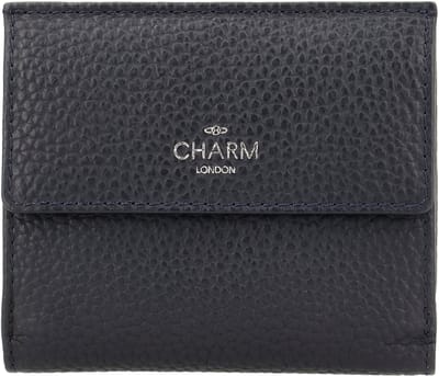 Charm London Washington Portemonnee Dames - Wallet voor Dames - Portefeuille van 100% Leder - Blauw