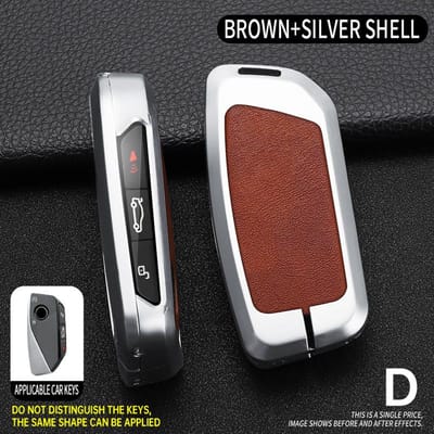 Coque de Protection pour Clé Intelligente de Voiture à 5 Boutons pour Bmw I7 X7 G07 Lci Ix I20 X1 U11 Série 7 G70 G09 Xm U06 G81 M3 brown