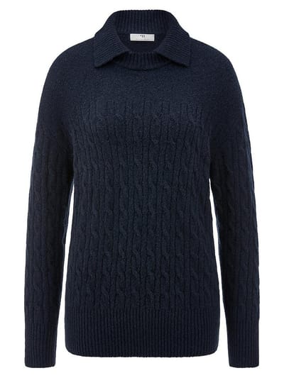 Trui lange mouwen Van Peter Hahn blauw