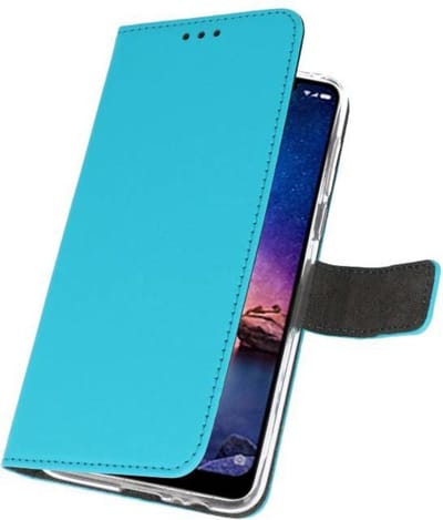 Booktype Telefoonhoesjes - Bookcase Hoesje - Wallet Case - Geschikt voor XiaoMi Redmi Note 6 Pro - Blauw