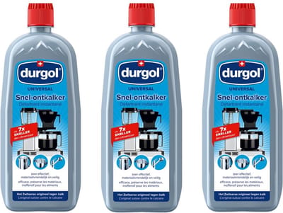 Durgol® | 3 x 750 ml Universal snel ontkalker | kalkaanslag huishoudelijke voorwerpen | milieuvriendelijk