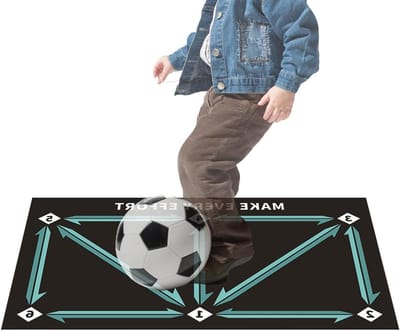 Trainingsmat Voetbal - Oefenmat Stap - Balcontrole Verbeteren - Antislip Ontwerp - 60 x 10 x 10 cm - Groen