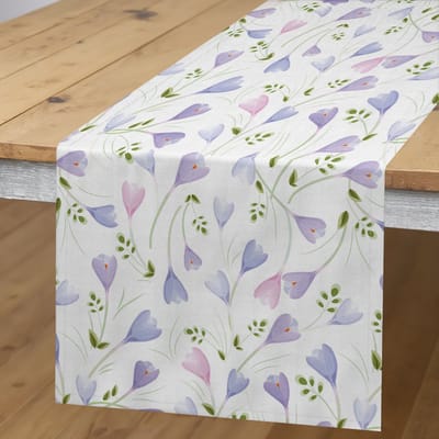 ABAKUHAUS tafelloper – Lavendel-Groen – 40x180 cm – Polyester
