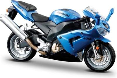 Bburago Kawasaki Ninja Zx-10R - Modelauto - Schaal 1:18 - Blauw Metalic
