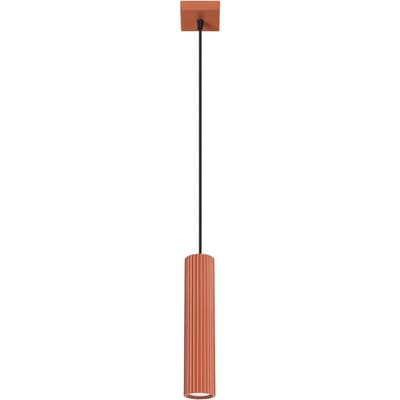 Sollux Lighting Hanglamp Karbon - GU10 - rode oker - aluminium - 118x8x8cm