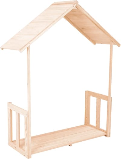 Speelhuis Uitbreiding - Veranda Pakket - Meer Speelruimte - FSC Gecertificeerd Hout - 113 x 134 x 41 cm
