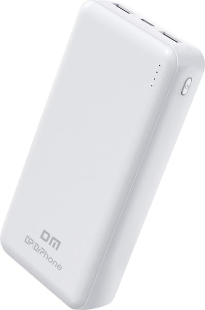 Drphone EnerGleam Pro - Nood Powerbank - 20000 mAh -Draagbare Power Bank met 2 USB Poorten - Wit