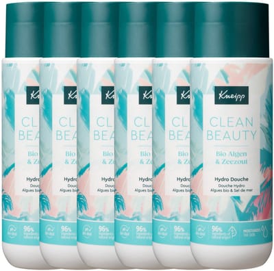 Kneipp Douche Clean Beauty Algen Zeezout - 6 x 200 ml - Voordeelverpakking