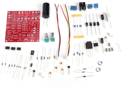 Allecto - DC geregelde voeding - doe-het-zelf kit - continu instelbaar - elektronica project - knutselaars - 0-30 V - geschikt voor ingenieurs - sy...