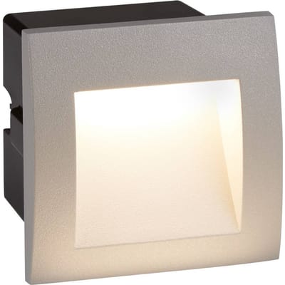 Searchlight LED wand inbouwlamp Ankle, IP65, aluminium, grijs