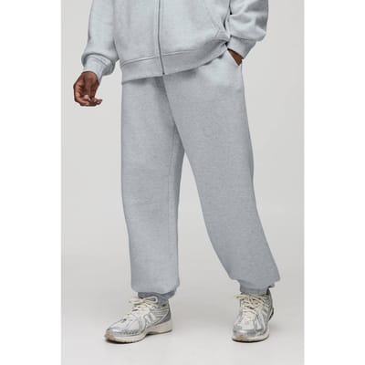 Tall Essential Oversized Joggers | Grey Marl | Size Small