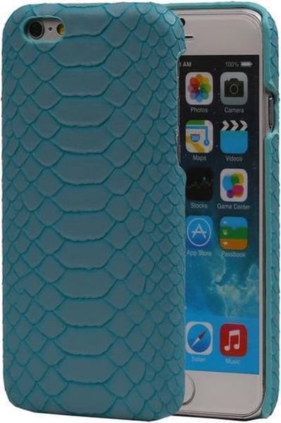 Blauw Slang Hardcase Backcover Apple iPhone 6/6S Hoesje