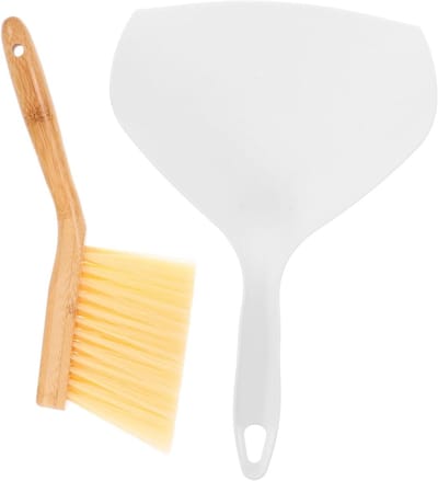 Mini Veegset - Stoffer Borstel - Desktop Schoonmaken - Compact Lichtgewicht - 26 cm Bezem - Diverse Kleuren
