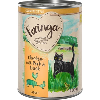 Feringa Country Style Menu 6 x 400 g - Kip, Eend, Varken