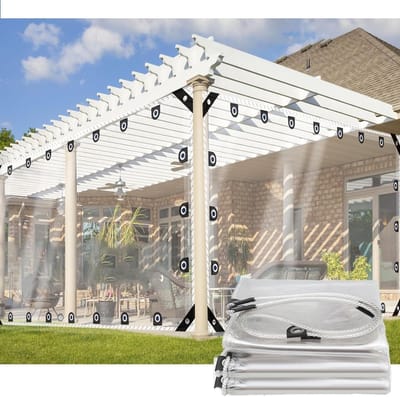 Doorzichtig Dekzeil - Transparant Zeildoek - Buiten Beschermen - Waterdicht PVC Materiaal - 3 x 5 Meter - Transparant