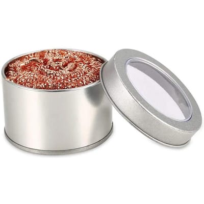Balle de Nettoyage Filtre Maille Fer à Souder, Adaptateur Fil de Cuivre à la Pointe de la Buse, Outil de Nettoyage Dédié Boîte à Scories Flottantes Métal
