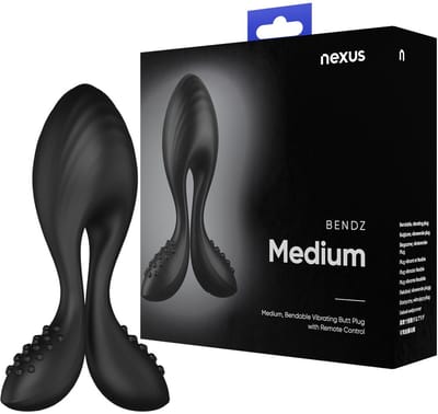 Nexus Bendz Vibrerende Butt Plug Medium - Buigzame Armen - 6 Vibratiestanden - Afstandsbediening - USB-Oplaadbaar - IPX7 Waterdicht - Siliconen - Verstelbaar - 60 Minuten Gebruikstijd - Krachtige Vibraties - Solo Gebruik