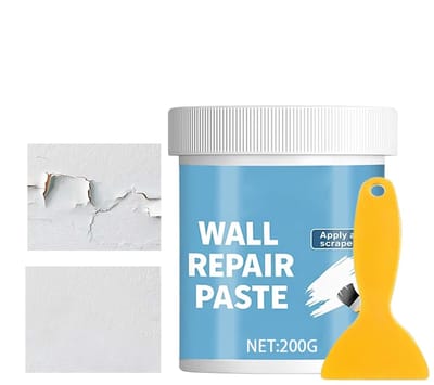 Gipsplaatreparatiepasta - Muurherstelkit - Scheuren Vullen - Waterdicht Hydrofoob - 200g + Schep