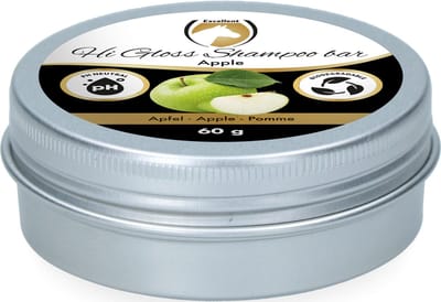 Excellent Hi Gloss Shampoo bar Apple - Shampoo bar met sterke reinigende en verzorgende kracht - Geschikt voor paarden - 60 gram