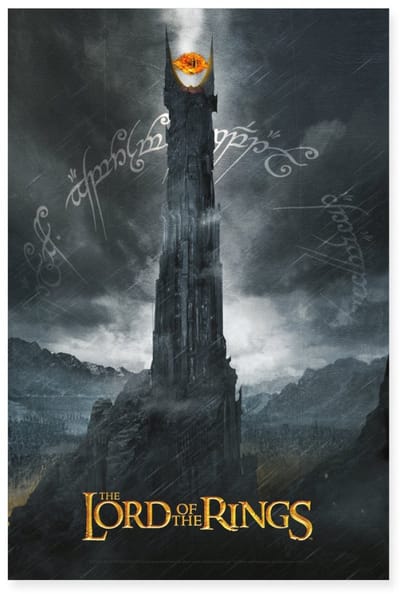 The Lord Of The Rings De Duistere Toren Van Sauron Poster 40x60 cm