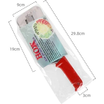 Groentesnijder Mes Roestvrij Staal Dubbel 2 Slice Blade Snijden Keukenmes Visschaalreiniger Mes Koolsnijder CN