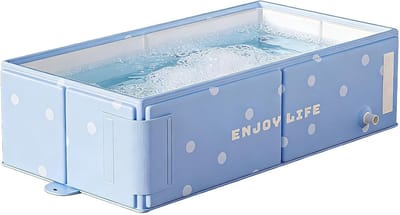 Opvouwbaar Babybad - Vouwbare Waterbak - Reizen en Buiten - Direct te gebruiken - 76x40x21 cm - Blauw