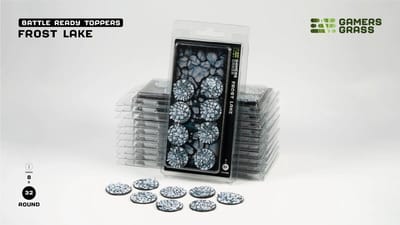 Frost Lake Bases Pre-Painted (8x 32mm Round)