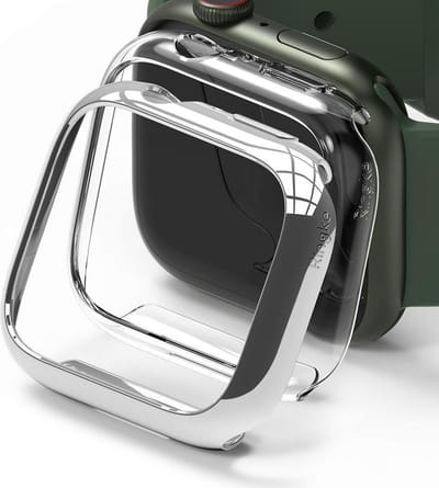 Ringke Slim - (2P) Hoesje Geschikt voor Apple Watch 7/8/9 41MM Hoesje - Transparant Clear (2-Pack)