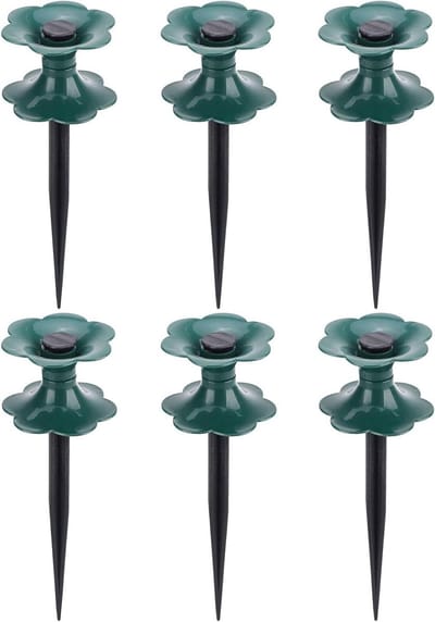 Slanggeleider Set - Tuinslang Gidsen - Bescherm Planten - Soepel Draaiende Rol - 6 Stuks - Donkergroen