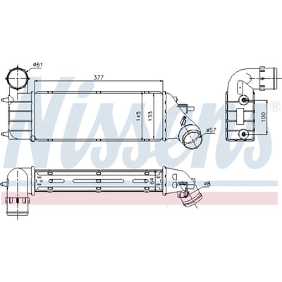 Intercooler NISSENS 96766