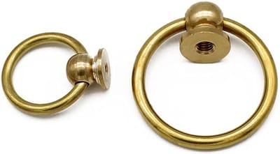 Ronde Deurknop 50mm voor Meubels - Kasttrekker met Paddenstoelvorm in Koper voor Keuken en Laden