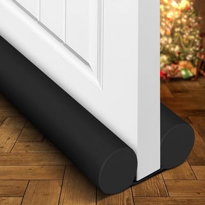 Tochthonden voor deuren-tochtstrip deur-Deurventilatiestopper - afdichtingsstrip - raamventilatiestopper - verstelbare deurafdichtstrip - zwart - 85 cm
