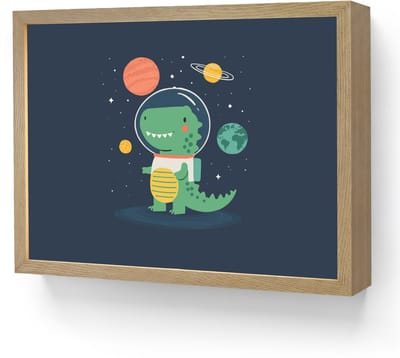 Wandlamp 40x30 cm - Oplaadbaar - Dino - Ruimtepak - Planeten - Wandlampen binnen woonkamer - Slaapkamer lamp - Decoratieve nachtlamp - Vloerlamp draadloos
