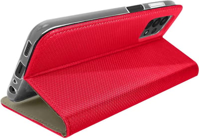 Jaym, Hoesje geschikt voor Samsung Galaxy A13 4G - Magnetisch Folio met Standaard, Rood