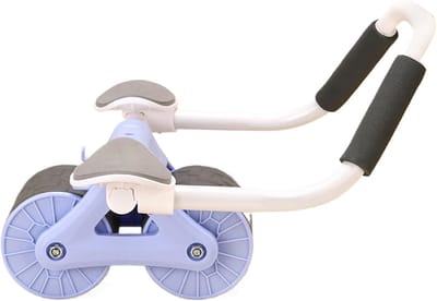 Buikspierroller - Core Trainer - Kracht Training - Verwijderbaar Handvat - 40 x 40 x 19 cm - Blauw