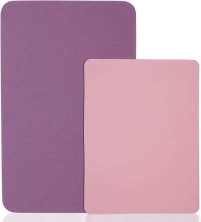 Naaimachine Onderlegger - Dempingsmat Pedaalmat - Naaimachine Stabiliseren - Antislip Geluidsreducerend - 51x38cm en 35x23cm - Paars Roze