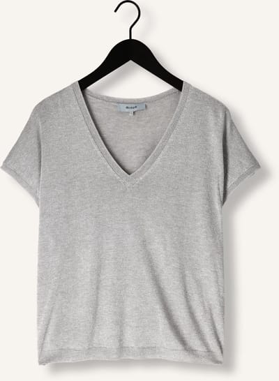 Minus Carlina Batsleeve Knit Tee Tops & T-shirts Dames - Shirt - Metallic - Maat XS