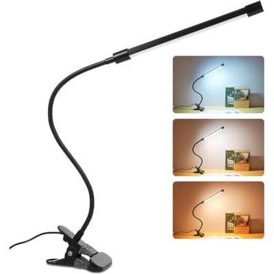 DC5V 10W 36 LED pince pince lampe de bureau alimenté par USB/3 couleurs changement de température/10 niveaux