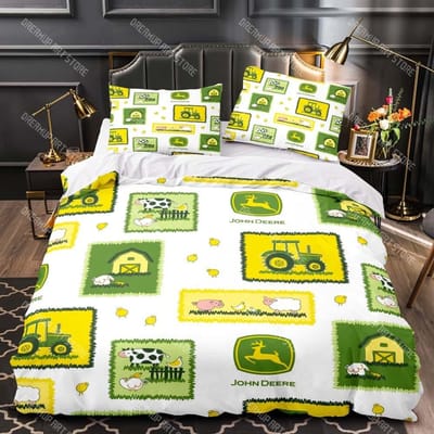 Jongens Tractor Print Beddengoed Set Mannen Bouwauto's Patroon Dekbedovertrek Voor Kinderen Zwaar Materieel Voertuigen Dekbedovertrek AU Single 140x210cm