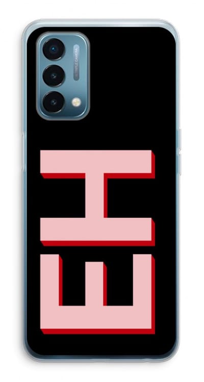 Gepersonaliseerd - Case Company® - Hoesje geschikt voor OnePlus Nord N200 5G hoesje - Monogram - Soft Cover Telefoonhoesje - Bescherming aan alle Kanten en Schermrand