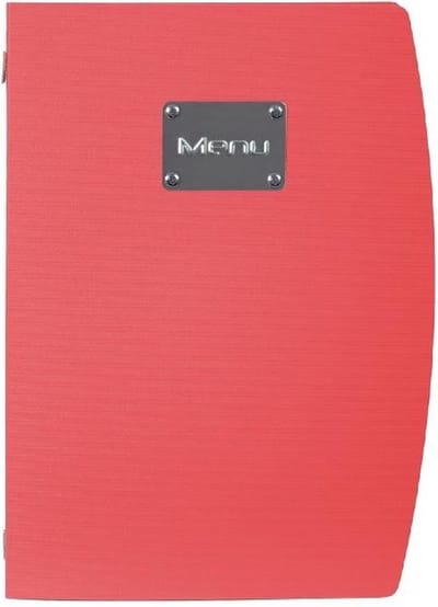 Securit® Menukaart | Menukaart map A4 Rio - rood