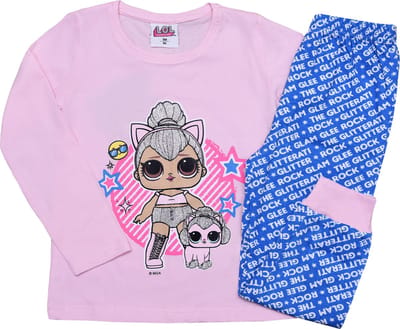 LOL Surprise - Pyjama - Maat 98 - L.O.L. Surprise! - Kinderpyjama - Blauw met Roze