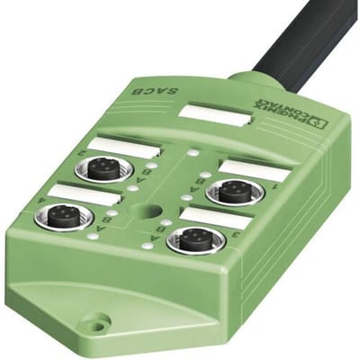 Phoenix Contact SACB-4/ 4-L- 5,0PUR SCO 1517084 Passieve sensor/actorbox M12-verdeler met metalen schroefdraad 1 stuk(s) Piece