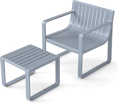 COSTWAY 2-delige tuinmeubelset, weerbestendige balkonset van PP, balkonmeubelset, tuinstoel met tafel, terrasmeubels, tuinset, zitgroep voor terras, balkon, tuin, grijs